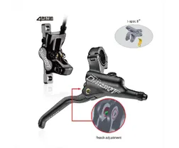 Skivbroms Tektro Hydraulisk 4-kolv V&auml;nster 1900mm Slang MD-M745